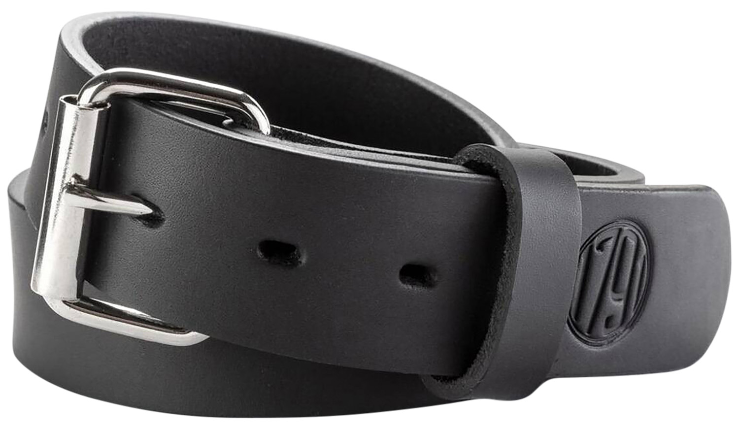 1791 Gunleather BLT013842SBLA 01  Gun Belt Stealth Black Leather 38/42 1.50" Wide Buckle Closure
