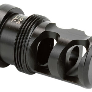 Griffin Armament TMPB30C5824 Paladin 2 Port Taper Mount Black Melonite QPQ 17-4 Stainless Steel with 5/8"-24 tpi Threads, 1.88" OAL & 1.07" Diameter for 30 Cal