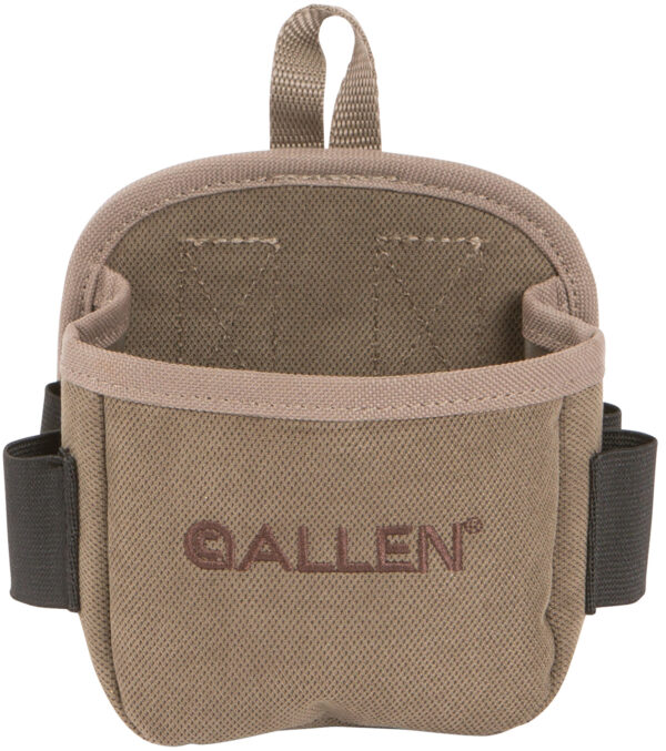 Small fabric pouch with logo for storage.