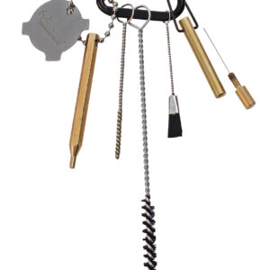 Various tools attached to a keychain.