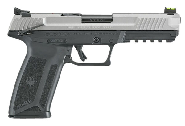 Ruger semi-automatic pistol with a sleek design.