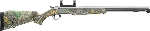 CVA PR2118SM Wolf V2 50 Cal 209 Primer 24" Matte Stainless Steel Barrel, Stainless Steel Receiver w/DuraSight Rail, Fixed Realtree Edge Synthetic Stock