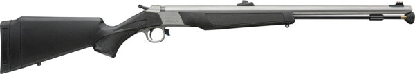 CVA PR2117SVPS Wolf V2 w/Optic 50 Cal 209 Primer 24" Matte Stainless Steel Barrel, Drilled & Tapped Stainless Steel Receiver, Fixed Black Synthetic Stock, KonusShot 3-9x32mm