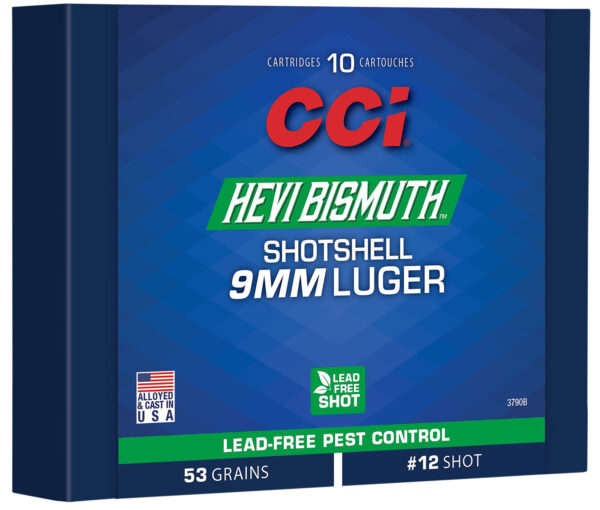 CCI Hevi Bismuth 9mm Luger shotshell box