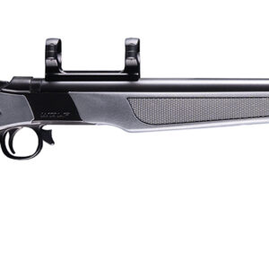 Side view of a modern rifle.