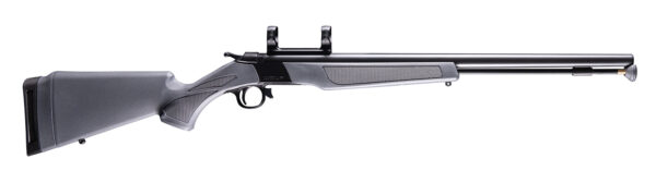 Side view of a modern rifle.