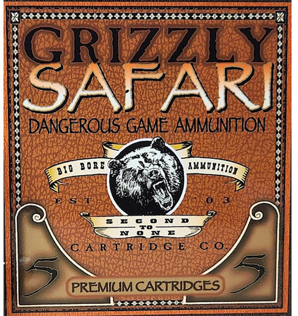 Grizzly Safari dangerous game ammunition package.