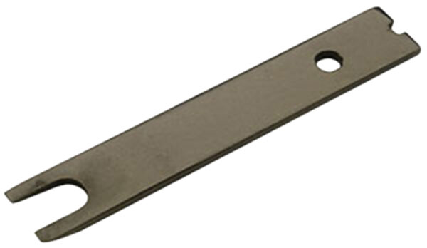 Metal tool with a forked end