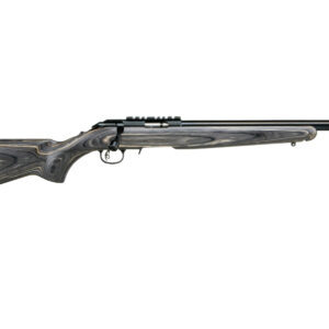 Side view of a modern bolt-action rifle.