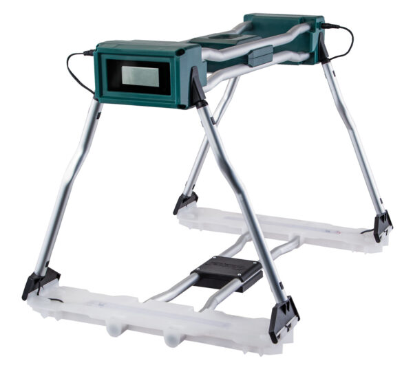 Adjustable tool stand for better workspace organization.