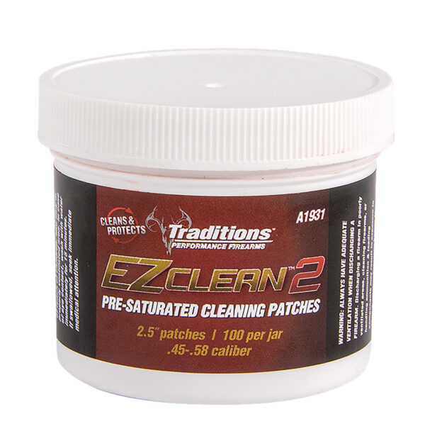 EZclean pre-saturated cleaning patches for firearms