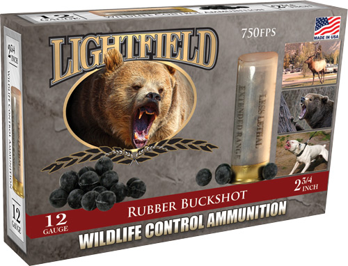 LIGHTFIELD 12GA 2.75" 21-BALL - RUBBER BUCKSHOT 5RD 10BX/CS - Image 2