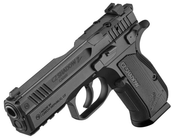 CZ Shadow 2 semi-automatic pistol on white background.