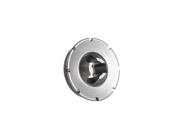 Metallic circular component with central attachment