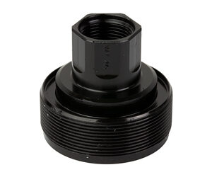 Black threaded adapter with hexagonal top