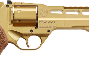 Gold Rhino 60DS revolver with wooden grip.
