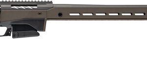 Side view of a modern rifle design.