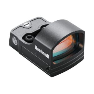 Bushnell red dot sight for precision shooting.