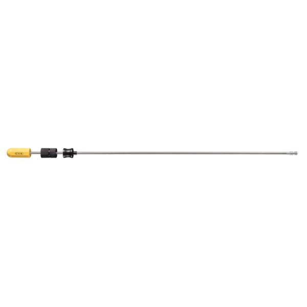 Long metal rod with a yellow handle