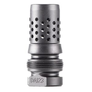 Metallic device with perforations for airflow.