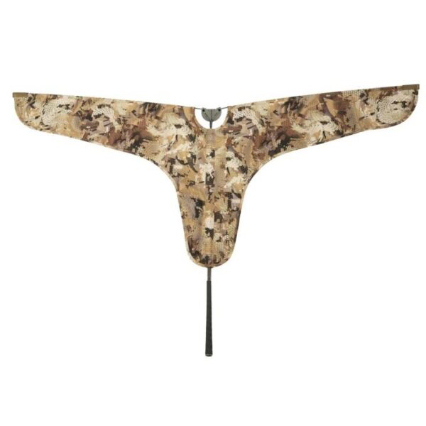 Camo-patterned outdoor gear for hunting or camping.