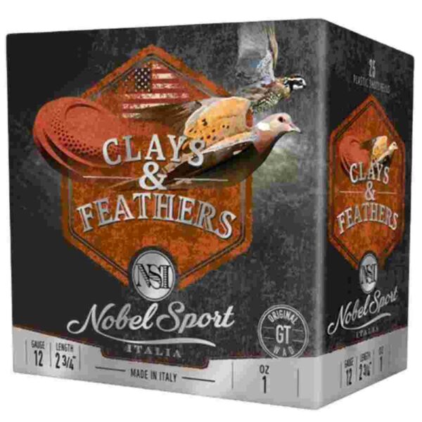 Box of Clays and Feathers shotgun shells