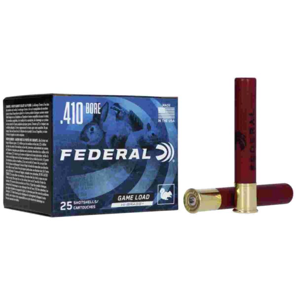 .410 bore shotgun shells and packaging.