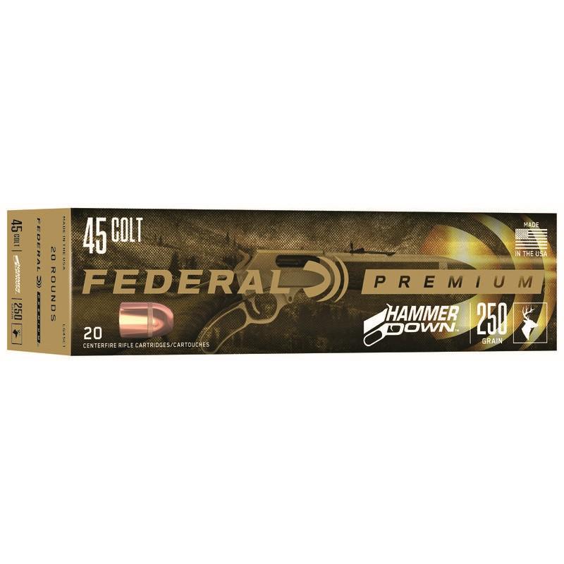 Box of Federal 45 Colt ammunition, 20 rounds.