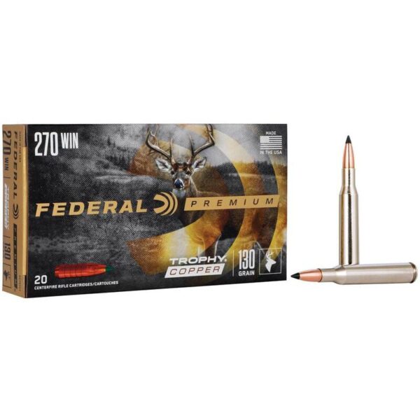 Federal Premium .270 Win Trophy Copper rifle cartridges