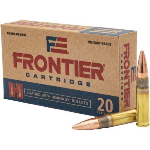 Military-grade Frontier ammunition box with cartridges