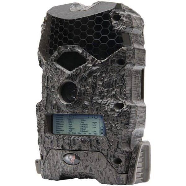 Trail camera with digital display for wildlife monitoring.