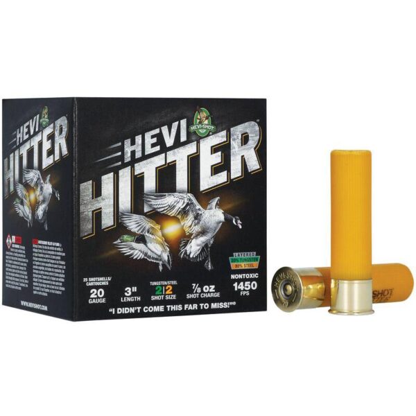 Box of Hevi Hitter shotgun shells for hunting