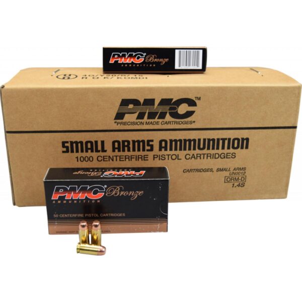 PMC Bronze 1000 centerfire pistol cartridges box
