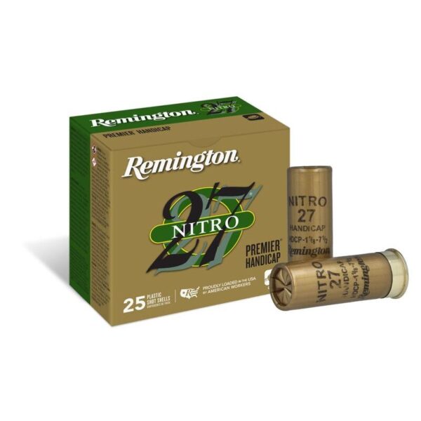 Remington Nitro 27 shotgun shells packaging and shells