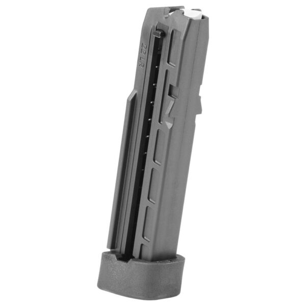 Gray magazine for .22 LR firearm.