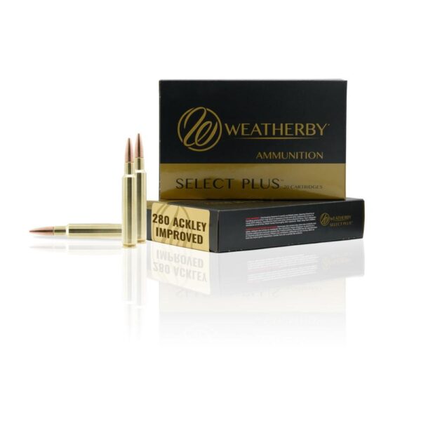 Weatherby Select Plus 280 Ackley Improved ammunition box