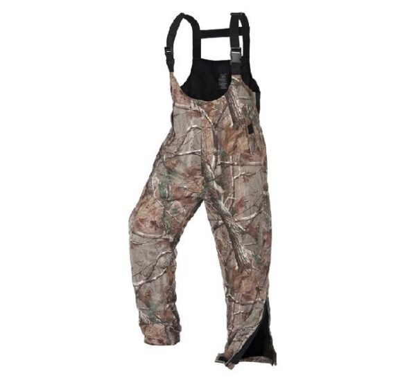 Camouflage bib overalls for outdoor activities
