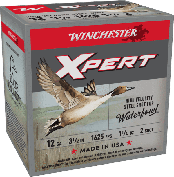 WINCHESTER XPRT STL 12G 3.5" #2 HV WTRFWL 1-1/4OZ 25/250