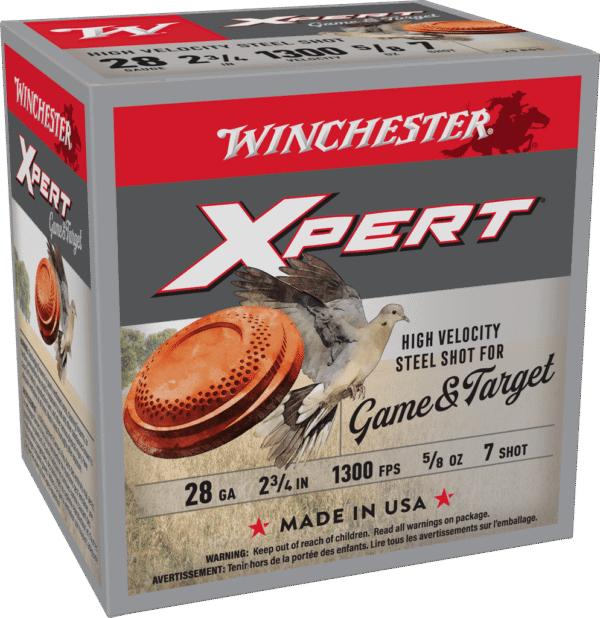 Winchester Xpert shotgun shell box for game shooting