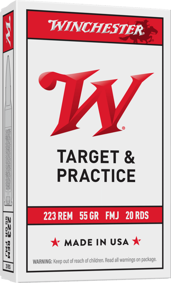 Winchester .223 Rem, 55 grain, 20 rounds box