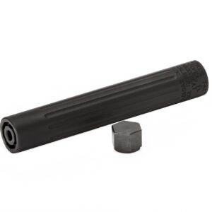 Black suppressor and hex tool on white background