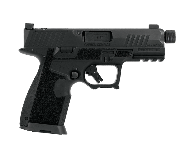 Compact 9mm handgun with textured grip.