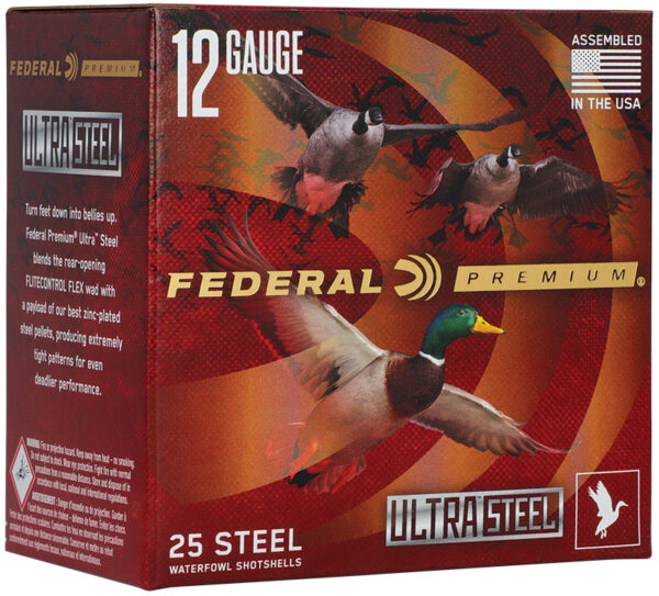 Federal Ultra Steel 12 gauge shotgun shells packaging