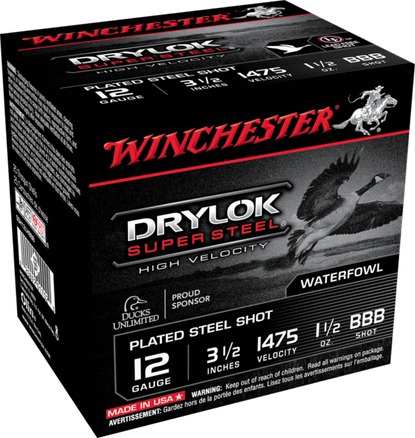 Winchester Drylok Super Steel shot for waterfowl hunting.