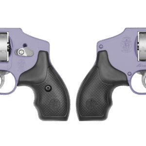 Two purple revolvers displayed side by side.