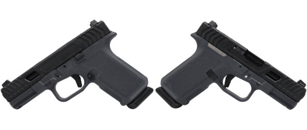 Two handguns displayed side by side.