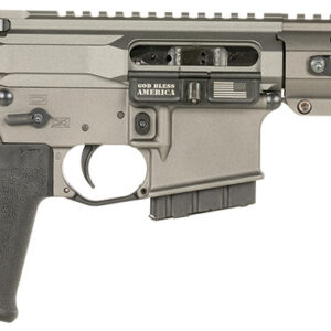 Modern rifle with tactical features and accessories