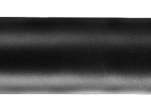 Black cylindrical suppressor for firearms.