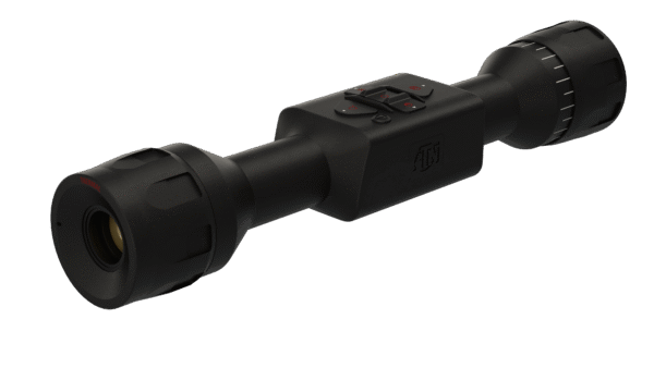 Black thermal scope with controls and lens
