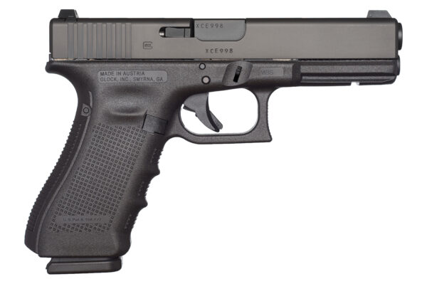 Side view of a Glock handgun